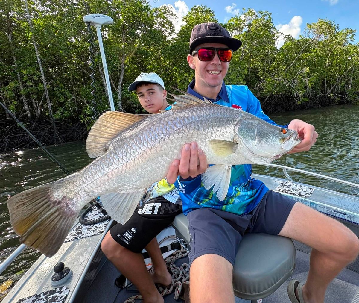 A big barramundi from the mangrove country